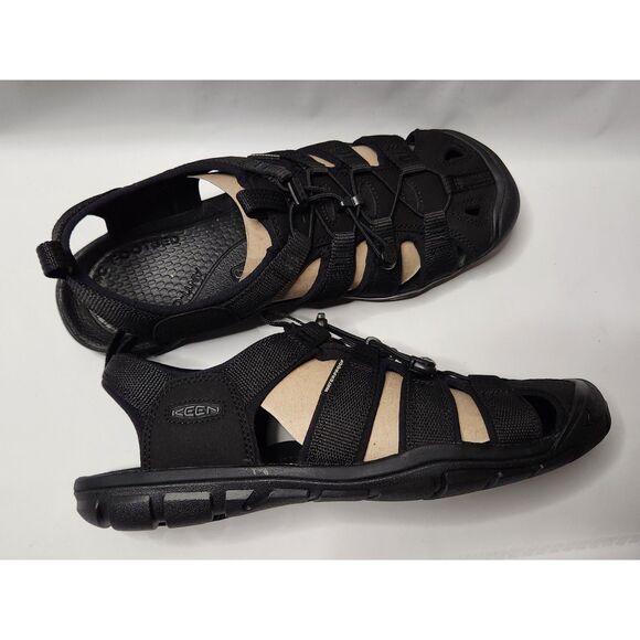 KEEN Clearwater CNX Men’s Sandals 10.5 Triple Black Waterproof